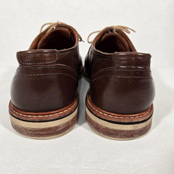 ALLEN EDMONDS Old Money BROWN Leather Plain Toe Derby Oxford Casual Shoe Size13D - Picture 6 of 17